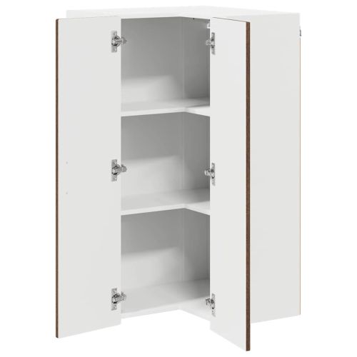 Стенно ъглово шкафче PORTO Кафяв дъб 57 x 57 x 100 см