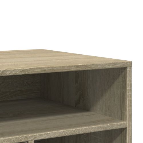 Стойка за принтер с колелца, сонома дъб, 60x50x67 см