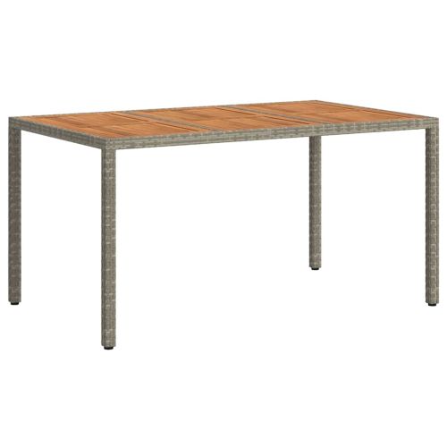 Градинска маса Сив 150 x 90 x 75 cm полиратан