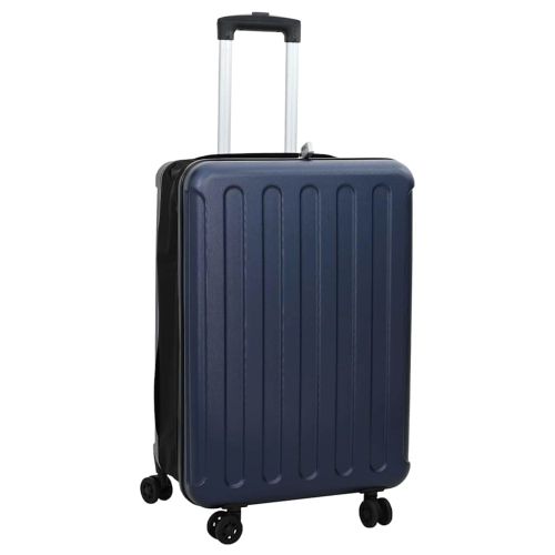 Куфар с заключване Тъмносиньо 43 x 27 x 66 см ABS пластмаса