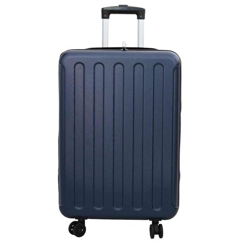 Куфар с заключване Тъмносиньо 43 x 27 x 66 см ABS пластмаса