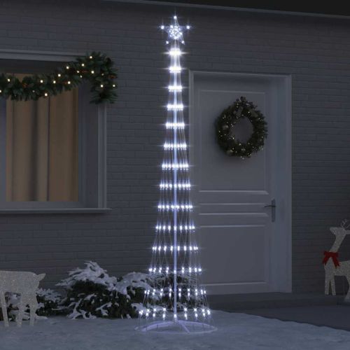 LED Коледна Елха Хладно бяло 250 cm Метал