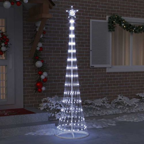 LED Коледна Елха Хладно бяло 250 cm Метал