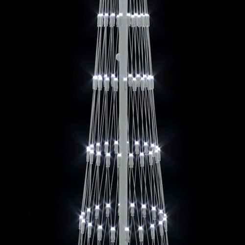 LED Коледна Елха Хладно бяло 250 cm Метал