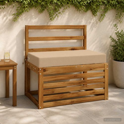 Възглавница за гръб SOEST 100% полиестер Пясък 70 x 40 x 10 см