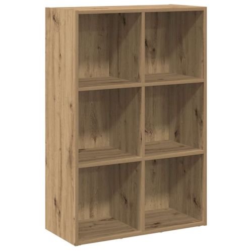 Шкаф за книги/бюфет занаятчийски дъб 66x30x98см инженерно дърво