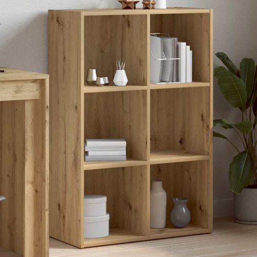 Шкаф за книги/бюфет занаятчийски дъб 66x30x98см инженерно дърво