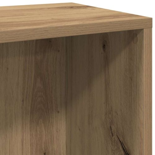 Шкаф за книги/бюфет занаятчийски дъб 66x30x98см инженерно дърво