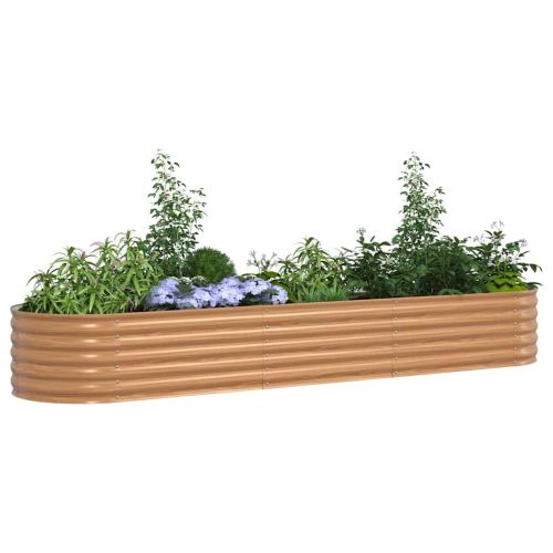 Повдигнато легло Кафяво 320 x 80 x 44 cm Стомана