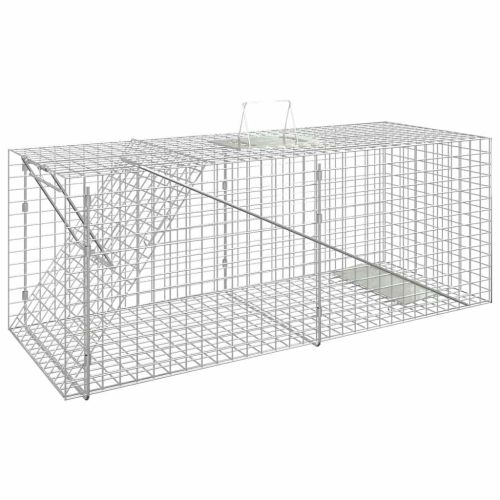 Капан за животни 64,5x25x26,5 см, поцинковано желязо