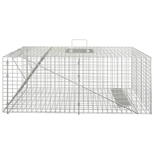 Капан за животни 64,5x25x26,5 см, поцинковано желязо