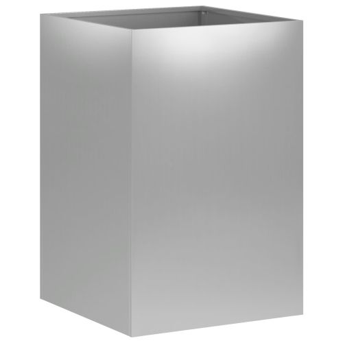 Градинска саксия Сребристо 40 x 40 x 60 cm Поцинкована стомана