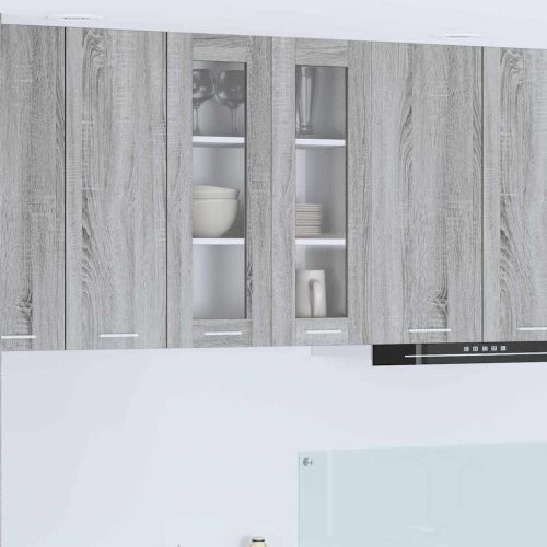 Висящ шкаф Сив Сонома 60 x 31 x 80 см Инженерна дървесина