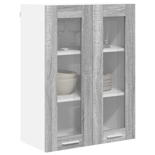 Висящ шкаф Сив Сонома 60 x 31 x 80 см Инженерна дървесина