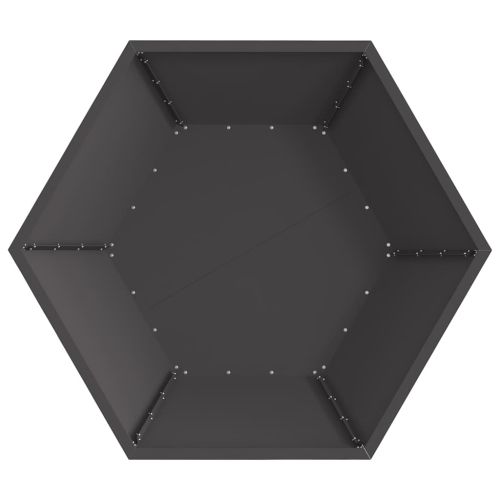 Котел за огън Черно 100 x 100 x 28 см Кортенова стомана