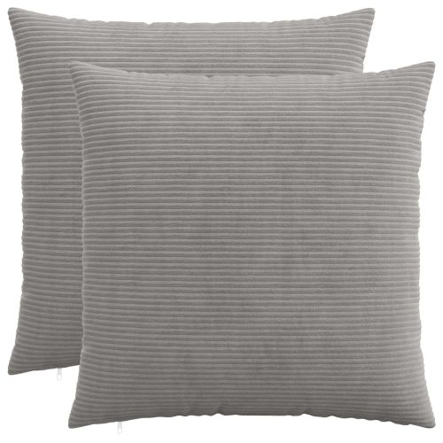 Калъфка за възглавница 2 pcs HEERLEN Светлосиво 80 x 80 cm