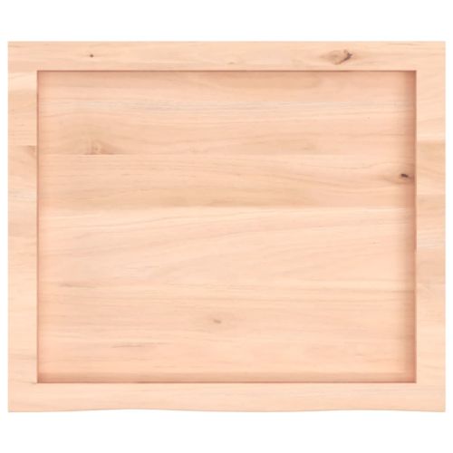Плот за маса, 60x50x(2-6) см, необработен масивен дъб