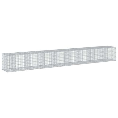 Габионна кошница с покритие, 850x100x100 см, поцинковано желязо