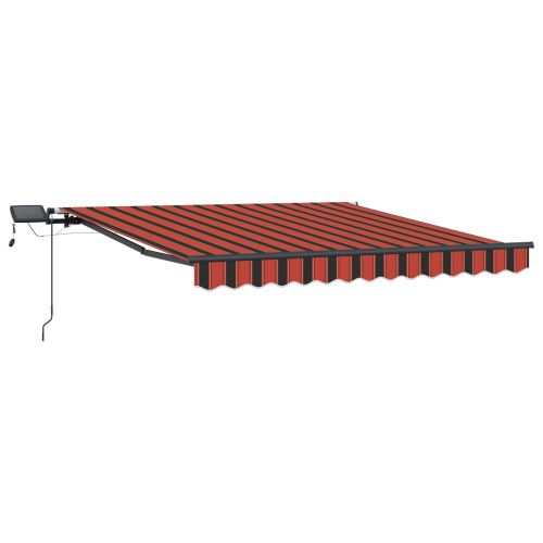 Прибираща се тента Оранжево и кафяво 300 x 250 cm