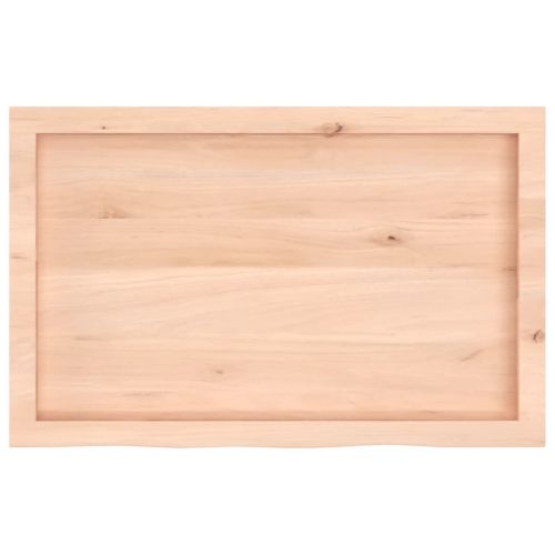 Плот за маса, 80x50x(2-6) см, необработен масивен дъб