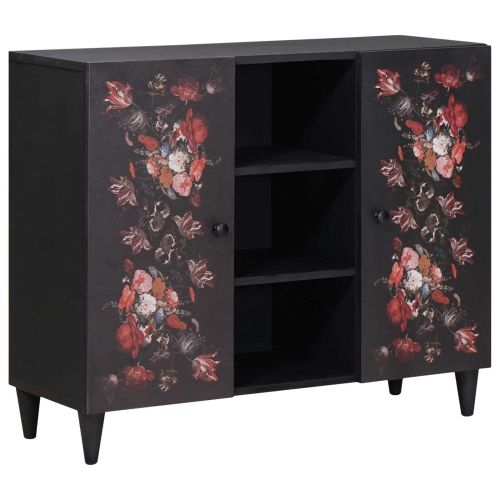 Шкафове за съхранение с врата Многоцветен 90 x 33,5 x 75 см