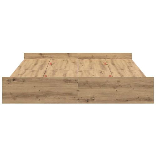 Легло с място за съхранение с чекмедже с врата Дъб 140 x 190 cm