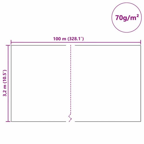 Флийс за защита на растения от замръзване Зелен 100 x 3,2 м