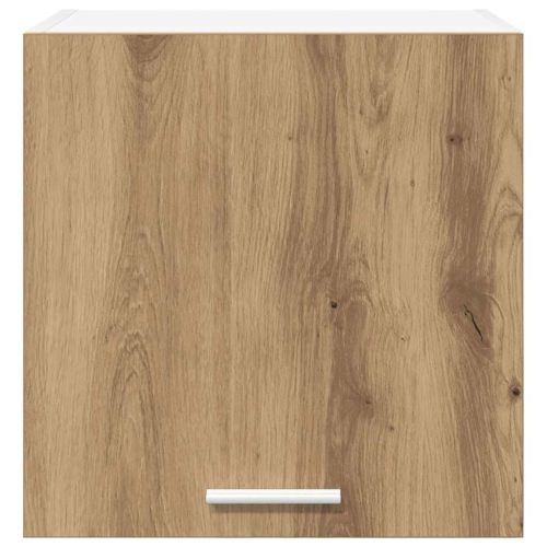 Висящ шкаф Занаятчийски дъб и бяло 40 x 31 x 40 см