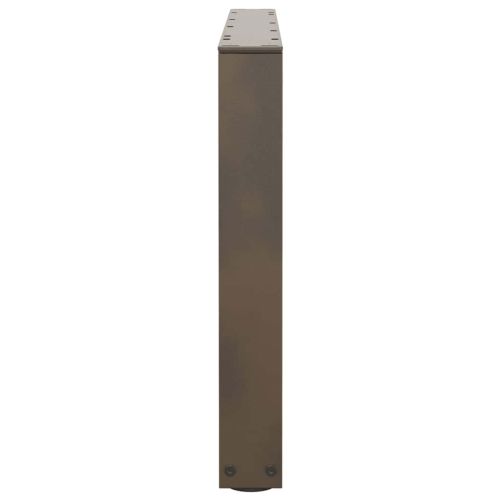 Крака за масичка за кафе, V-образни, 2 бр., естествена стомана, 70 x (42-43,3) см, стомана