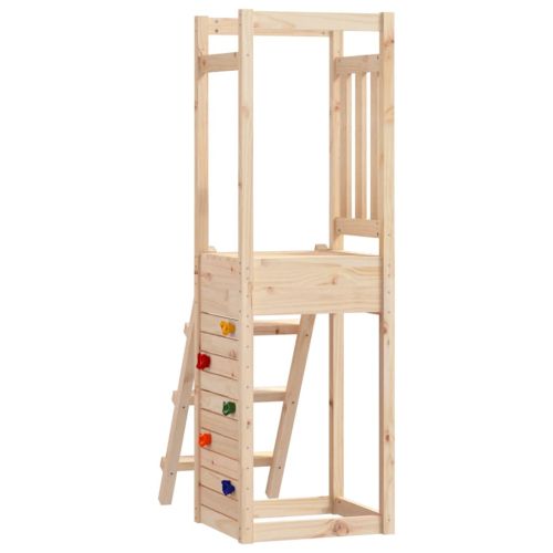 Комбинирано детско съоръжение за игра 53x46,5x169 см бор масив