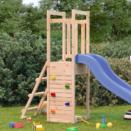 Комбинирано детско съоръжение за игра 53x46,5x169 см бор масив