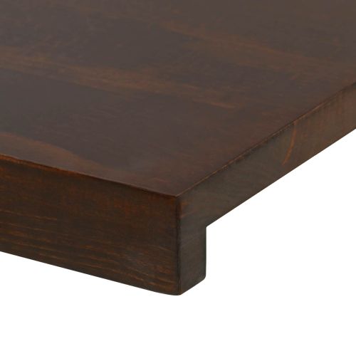 Парапети за прозорци 2 бр. Тъмен кафяв 110 x 30 x 2 cm