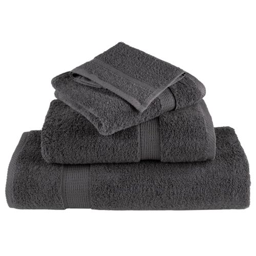 Премиум кърпи SOLUND 2 бр антрацит 100x200 см 600 gsm