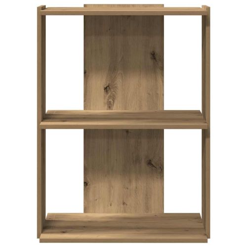 Библиотека 3 рафта дъб артизан 60x30x80 см инженерно дърво