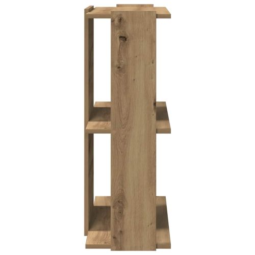 Библиотека 3 рафта дъб артизан 60x30x80 см инженерно дърво