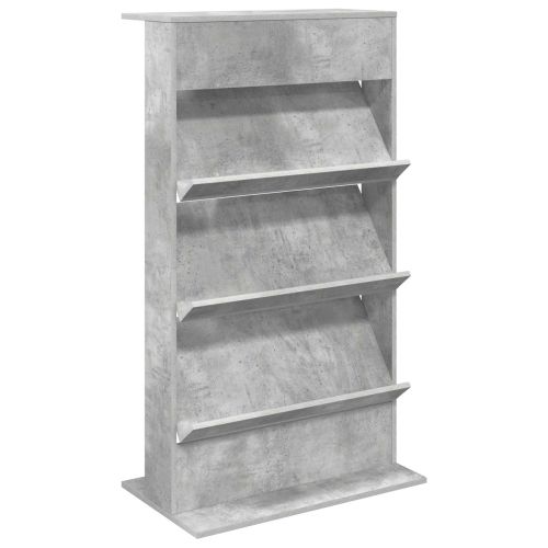Етажерка за списания Циментено сиво 70 x 41 x 126 см