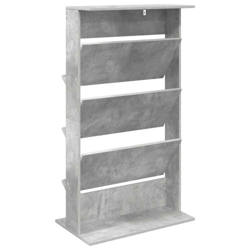 Етажерка за списания Циментено сиво 70 x 41 x 126 см
