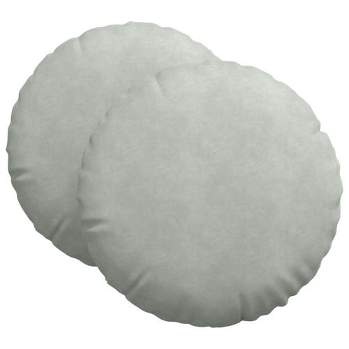 Възглавници за седалки 2 pcs Светлосиво Ø 40 x 13 см Кадифе