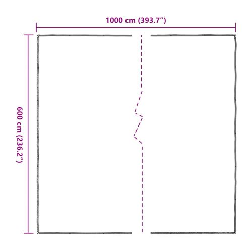 Прозрачен брезент с капси 6x10 m Полиетилен