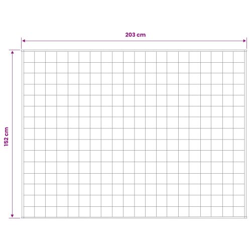 Тежко одеяло Бяло 152 x 203 cm 7 kg 100% Памук 205T