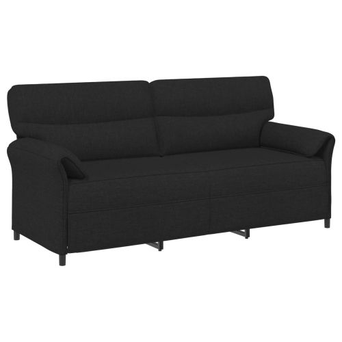 3-местен диван Черно 198 x 83 x 95 см Текстил