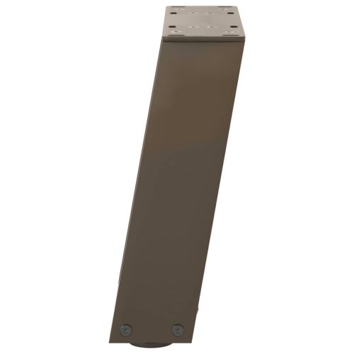 Крака за масичка за кафе, U-образни, 2 бр., естествена стомана, 30 x (30-31) см, стомана