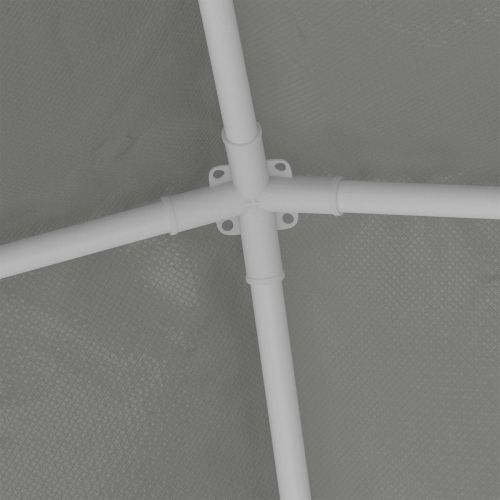 Парти шатър 200 x 200 x 240 см Светлосиво Полиетилен и стомана