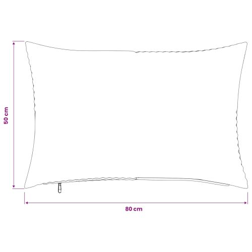 Калъфка за възглавница 2 pcs ALMELO Тъмносиво 50 x 80 cm