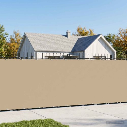 Прозорец за балкон 200 x 600 cm Тъкан с PU покритие Бежово