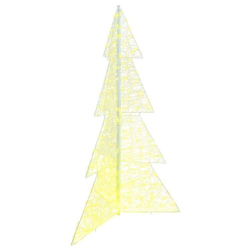 Коледно дърво 240 LED светодиода Топло бяло 180 cm Акрил