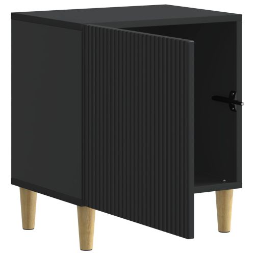 Нощен шкаф 2 бр. Черно 43 x 34,5 x 50 см Инженерна дървесина