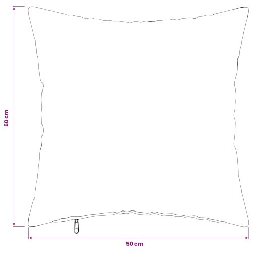 Калъфка за възглавница 2 pcs HEERLEN Черно 50 x 50 cm Фланела
