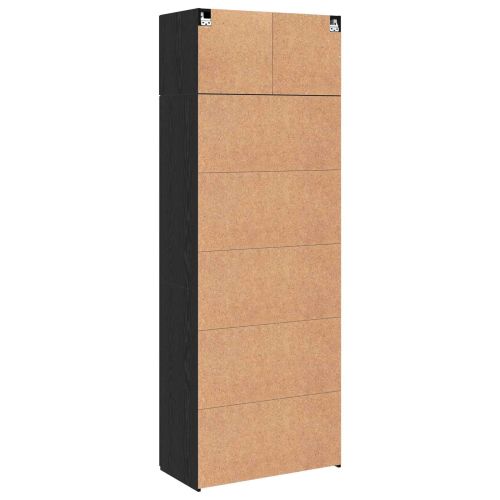 Шкаф за съхранение 3 бр. Черния дъб 80 x 42,5 x 225 см