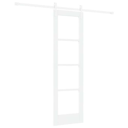 Преплъзваща се врата 61 x 198,5 см Бяло